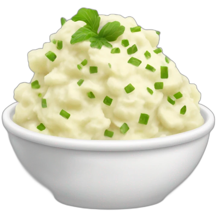 Mashed potato salad emoji