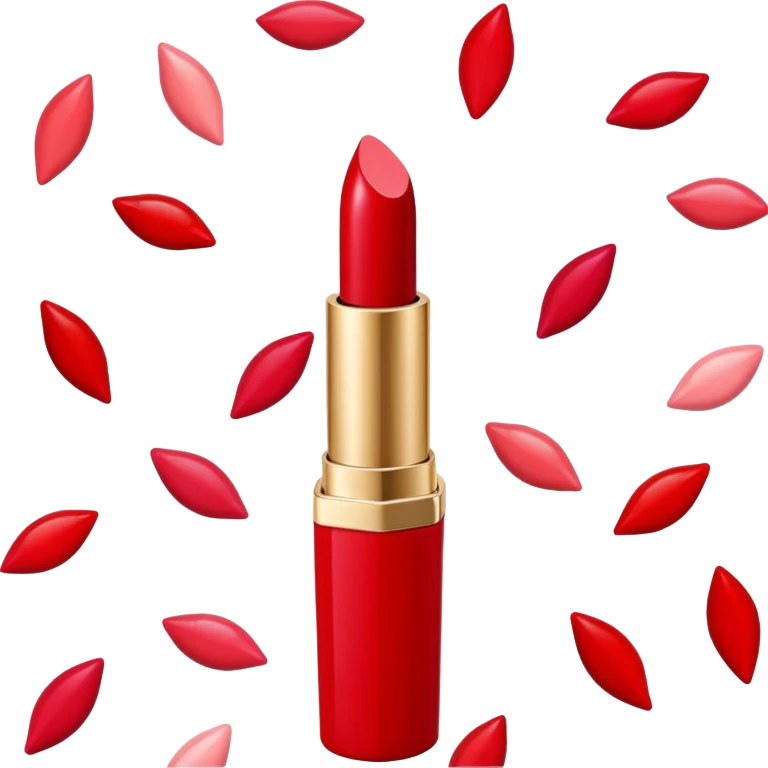 Luxury lipstick with Imogen branding emoji