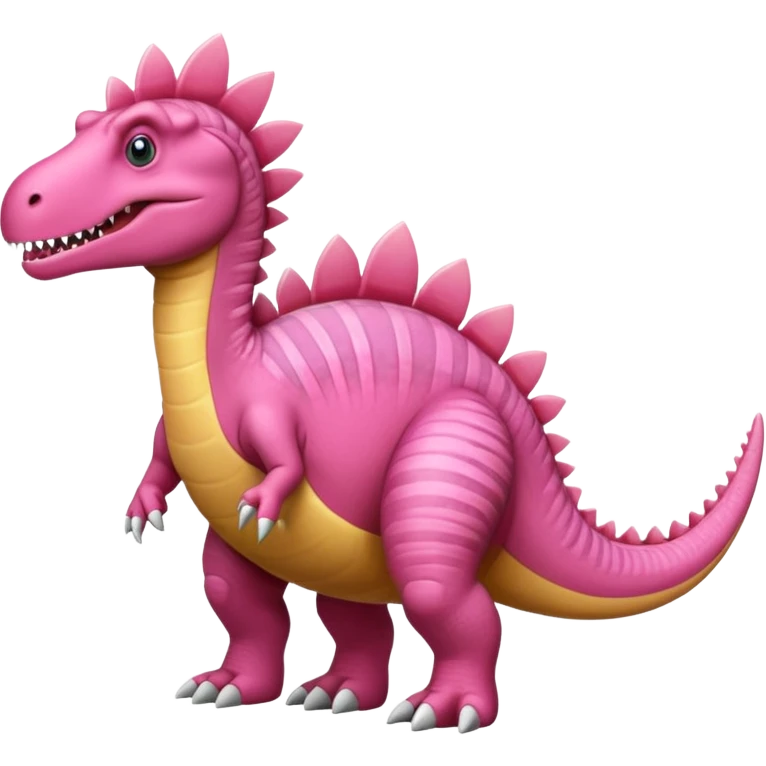 Pink spinosaurus emoji