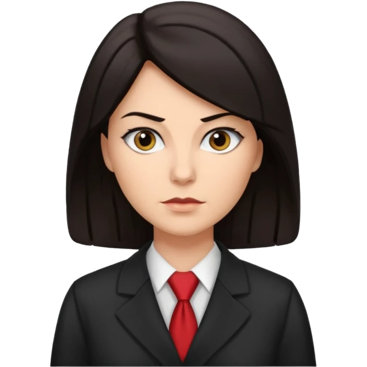 Dark hair Caucasian female lawyer emoji