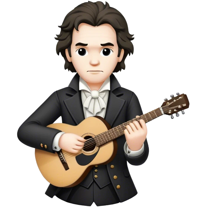 Beethoven and guitar emoji