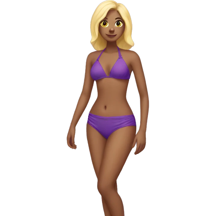 Purple bikini emoji