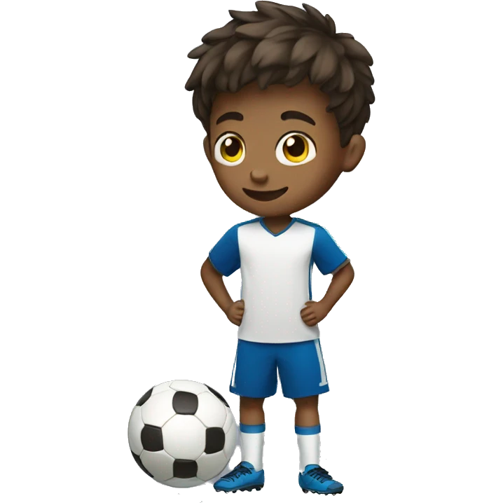 Boy playing soccer  emoji