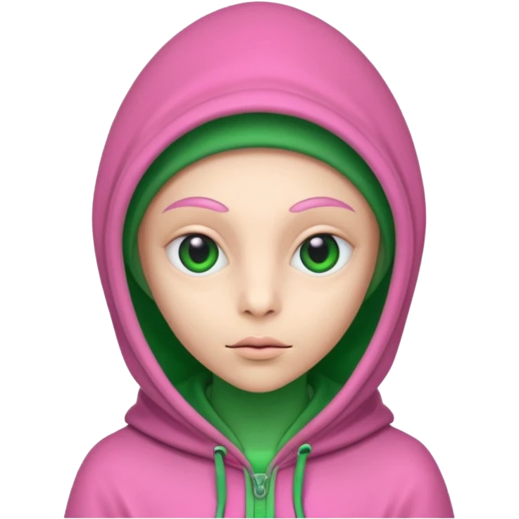 Hooded Pink Alien – Pink alien wearing a green hood.






 emoji