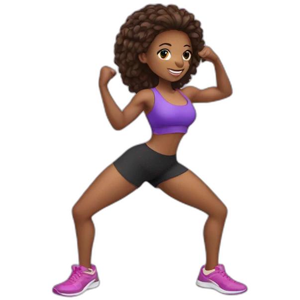 fitness girl emoji