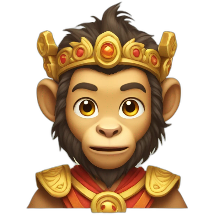 cutie cartoon MONKEY KING emoji