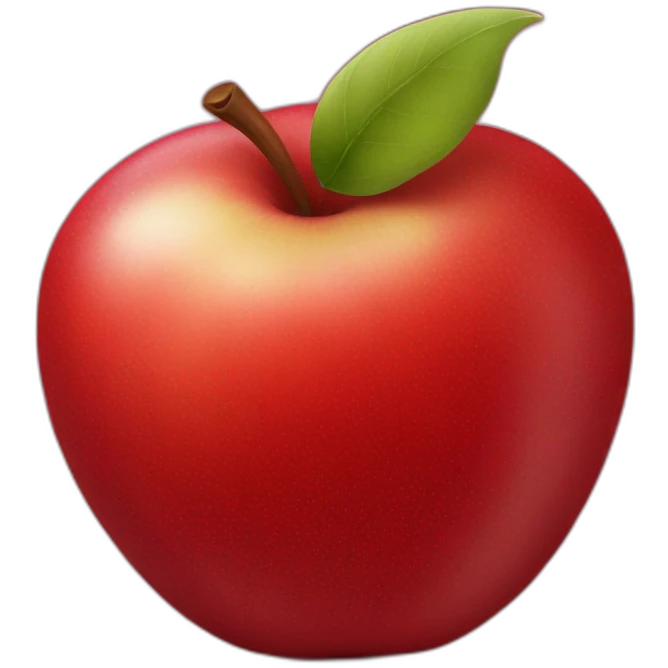 RED Apple emoji
