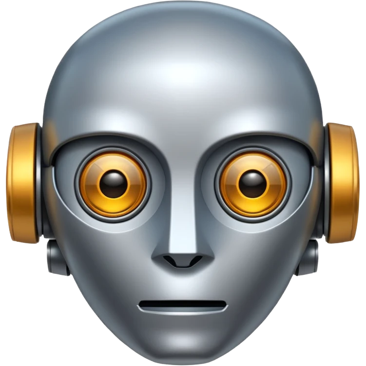 Robot face emoji