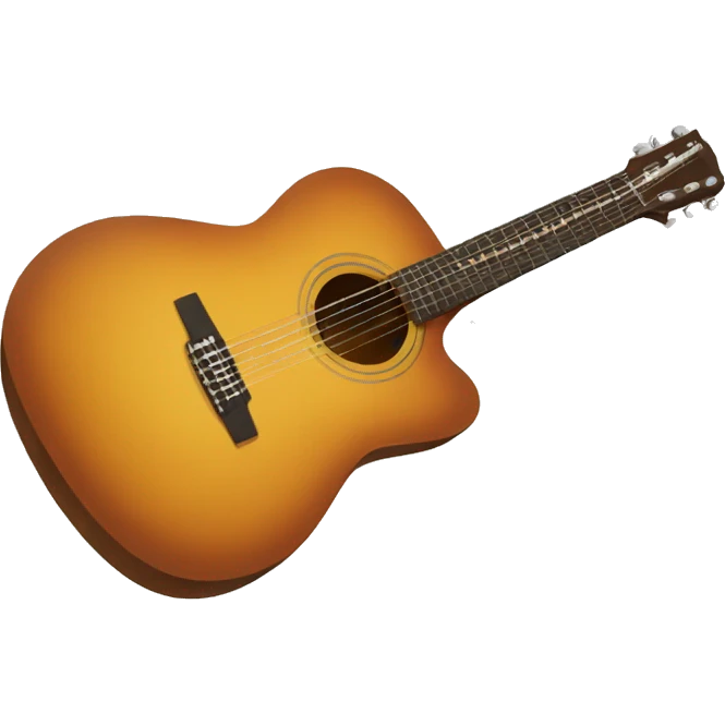 Guitarra acustica emoji