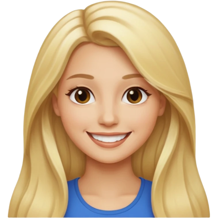 women ios emoji blonde long hair emoji