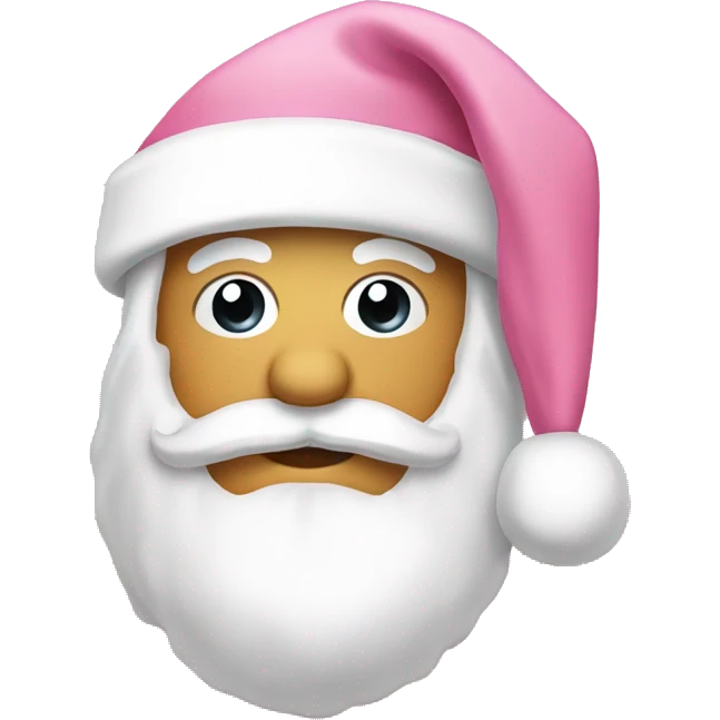 light pink santa hat emoji