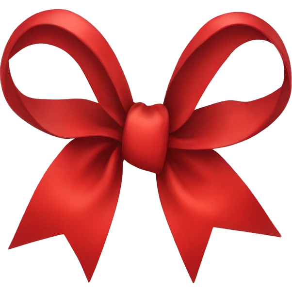 Red bow emoji