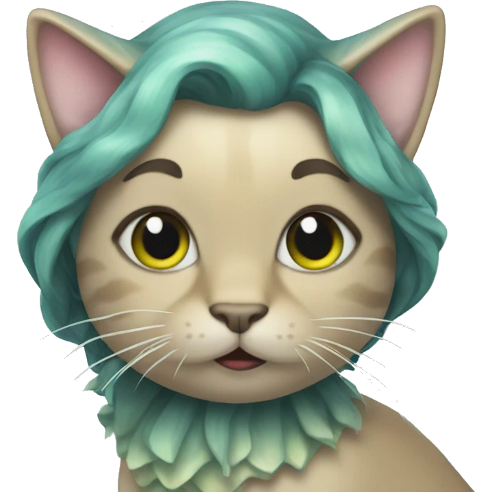 a cat mermaid emoji