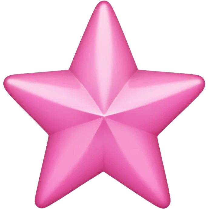 Pink star (simple without lines in it) emoji