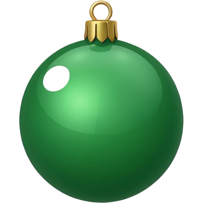 christmas ball green emoji
