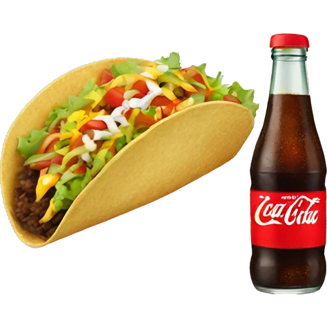 Tacos with Coke emoji