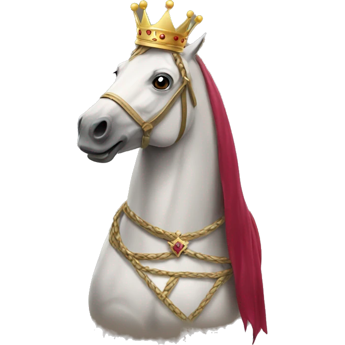 Horse with a crown  emoji