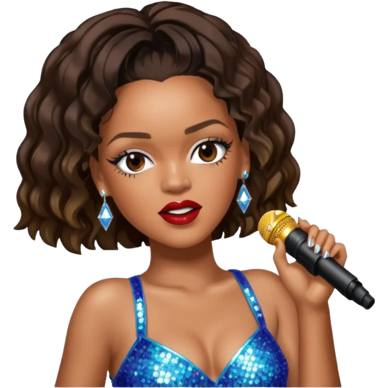 Rihanna singing emoji