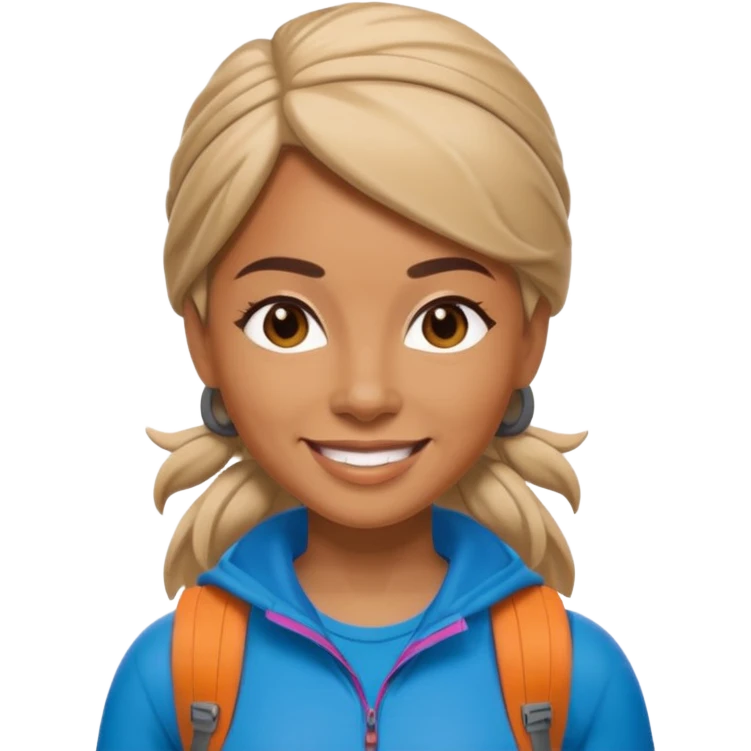 memoji face iphone: celebrity women hiking emoji