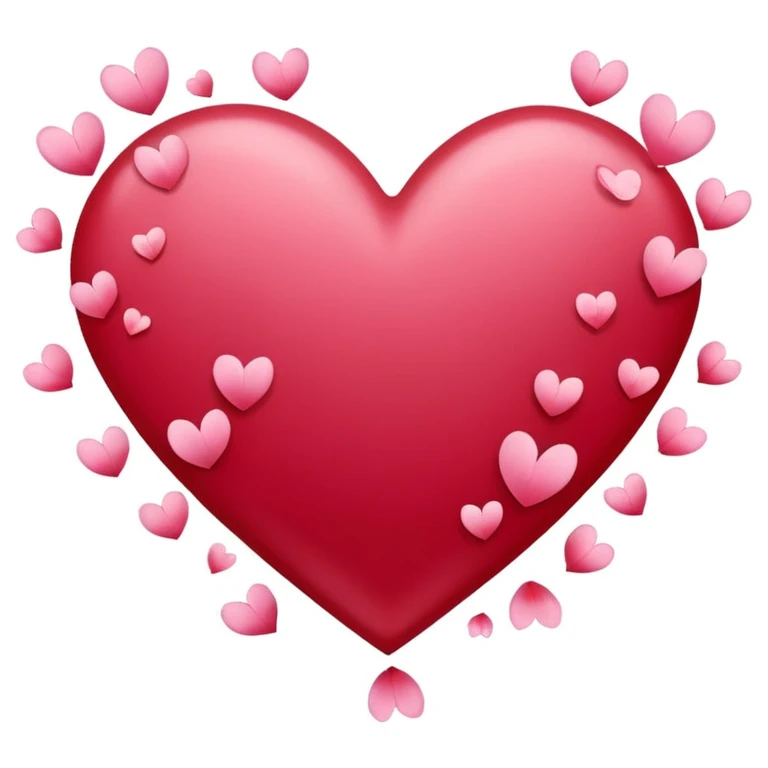 heart with falling sakura petals emoji