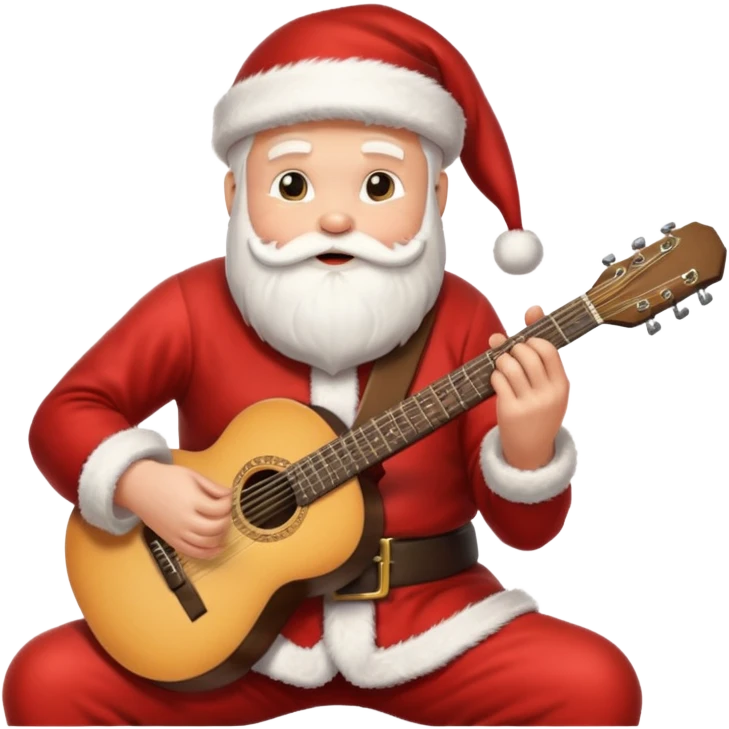 santa guitarist emoji