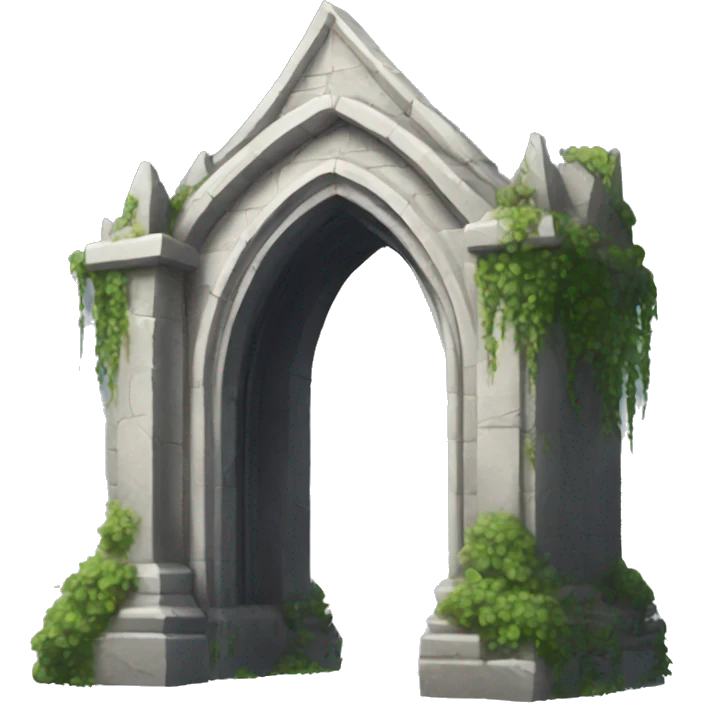 the death's veil Gothic arch  emoji