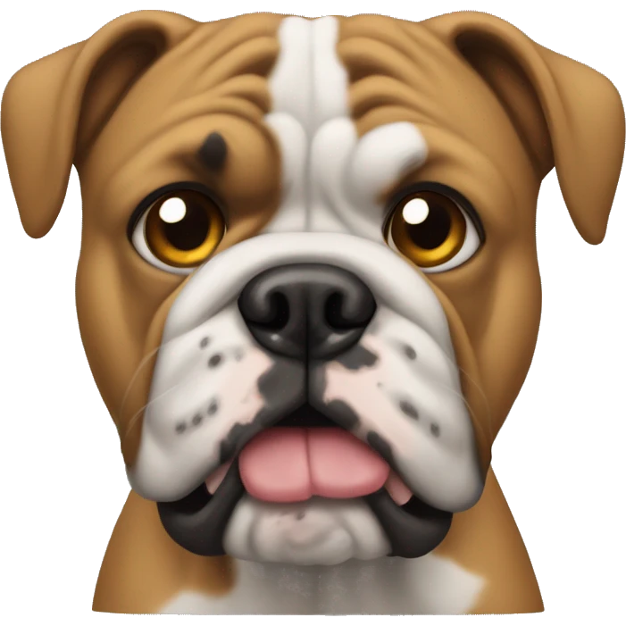 Sharpe mixed with a bulldog  emoji