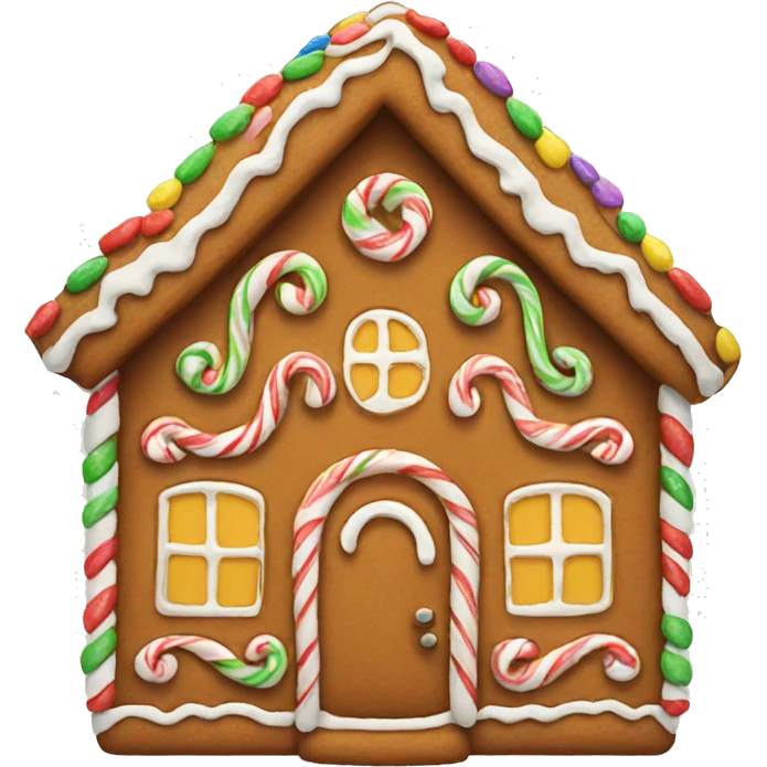 gingerbread house emoji