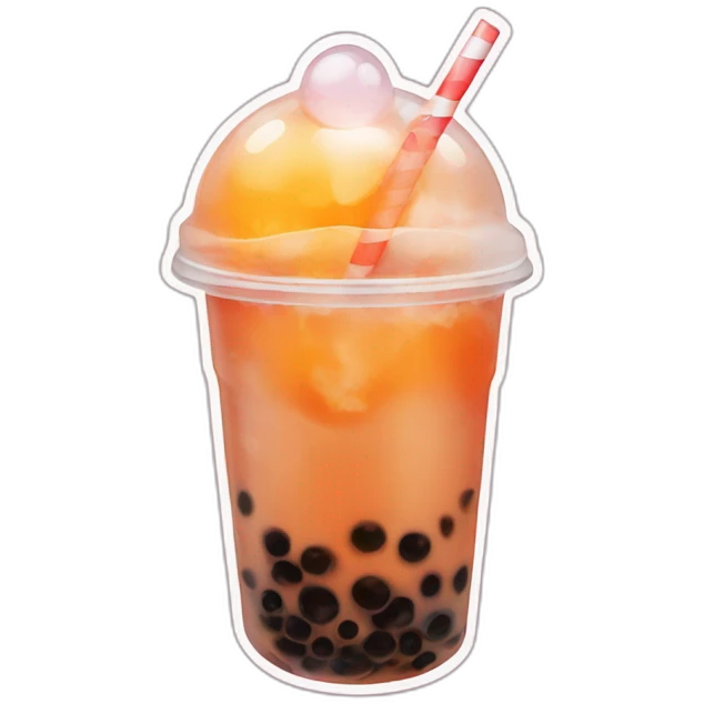 fire bubble tea emoji