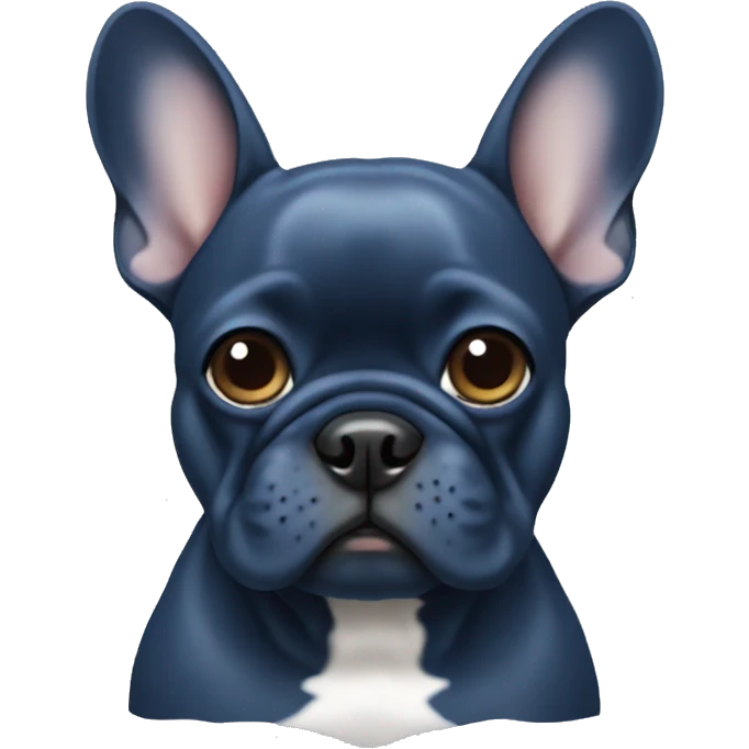Blue frenchie emoji