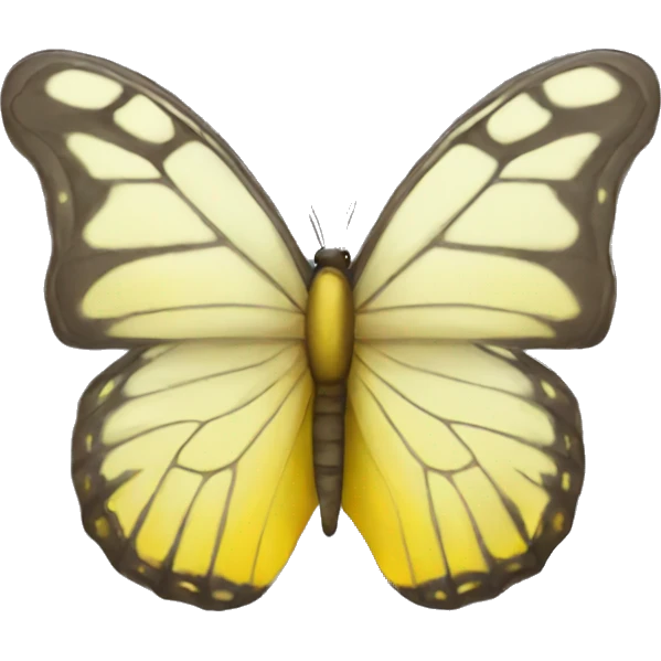 Yellow butterfly emoji
