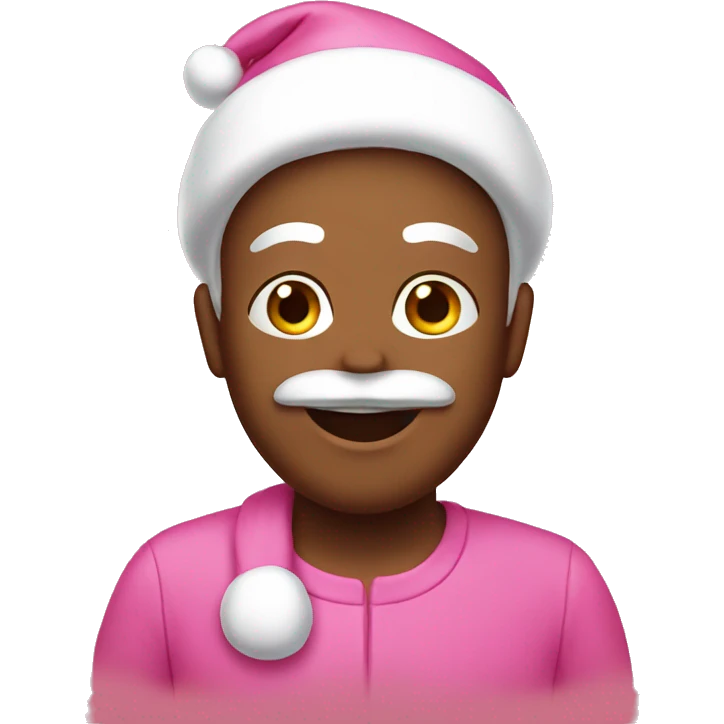 Pink Santa emoji