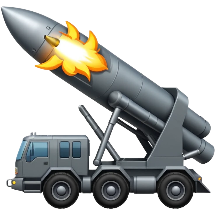 NATO military rocket launch system with many missles emoji