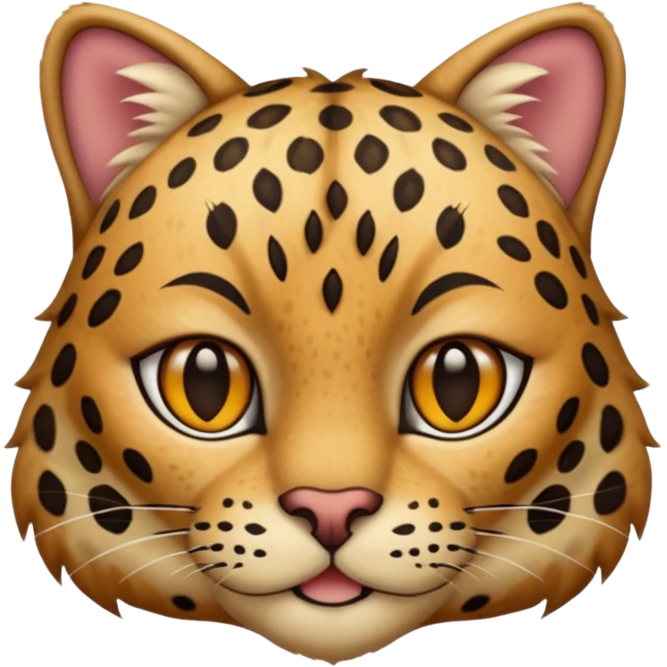 prehistoric cat wearing leopard skin emoji