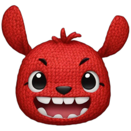 Stitch red emoji