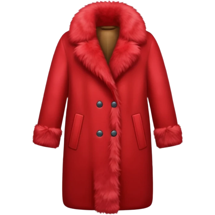 red fur coat emoji