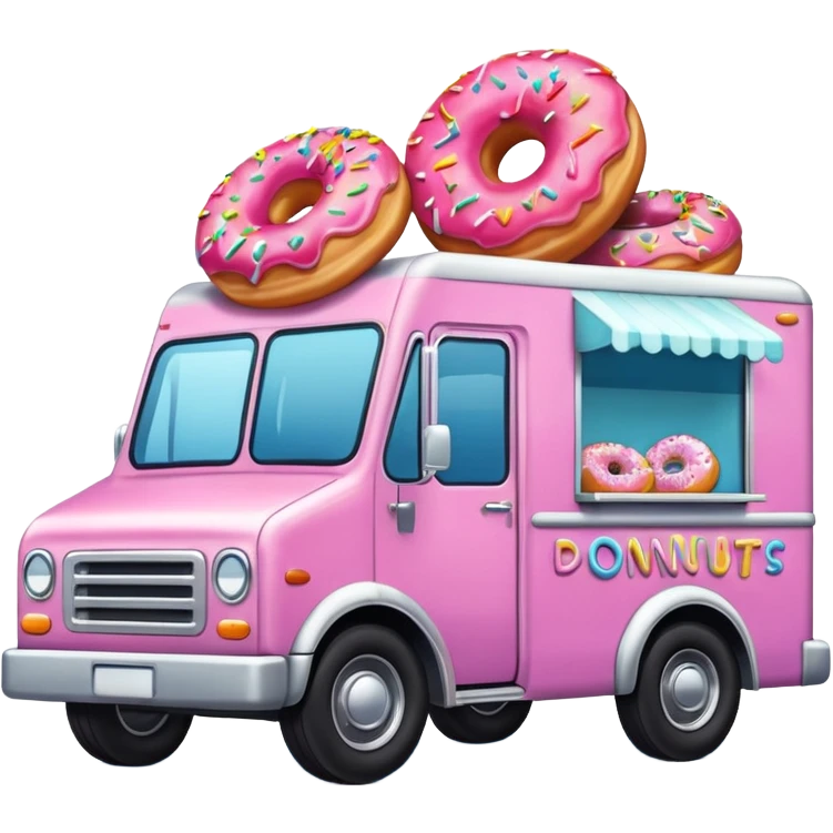 amazing donut truck emoji