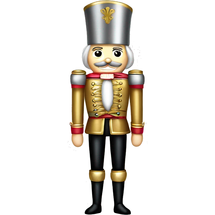 silver and gold nutcracker emoji
