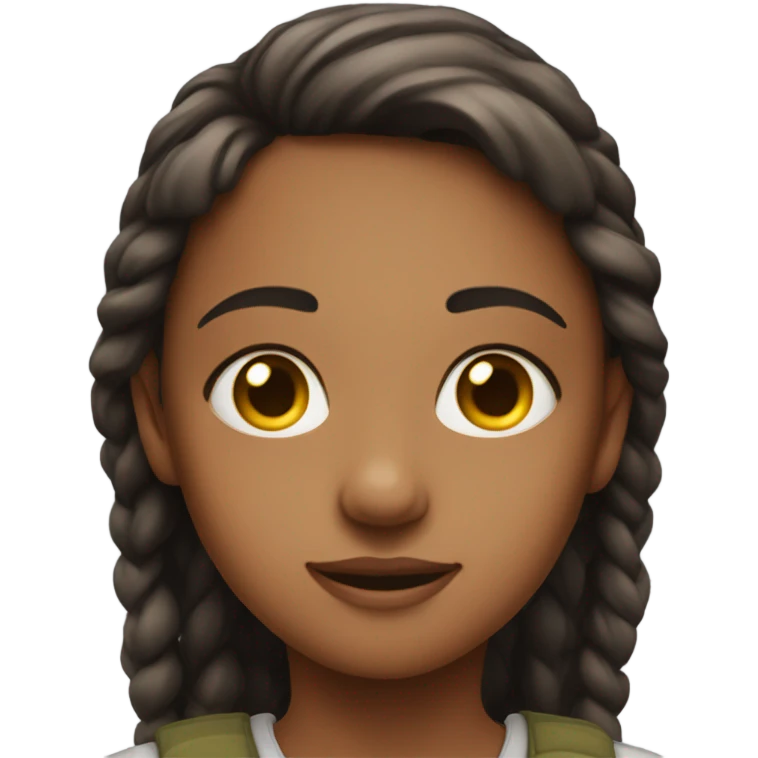 girl outdoors looking at viewer emoji