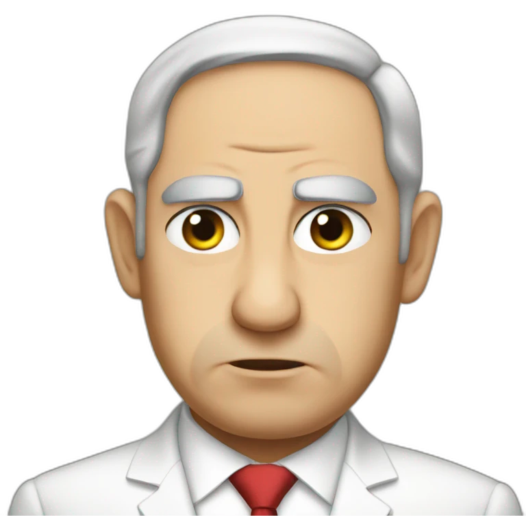 netanyahu sad emoji
