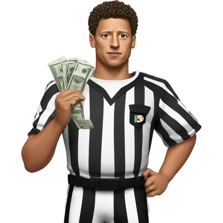 Patrick Mahomes with money and a referee emoji