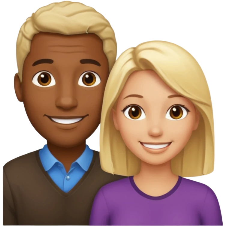 black guy with a blong girl emoji