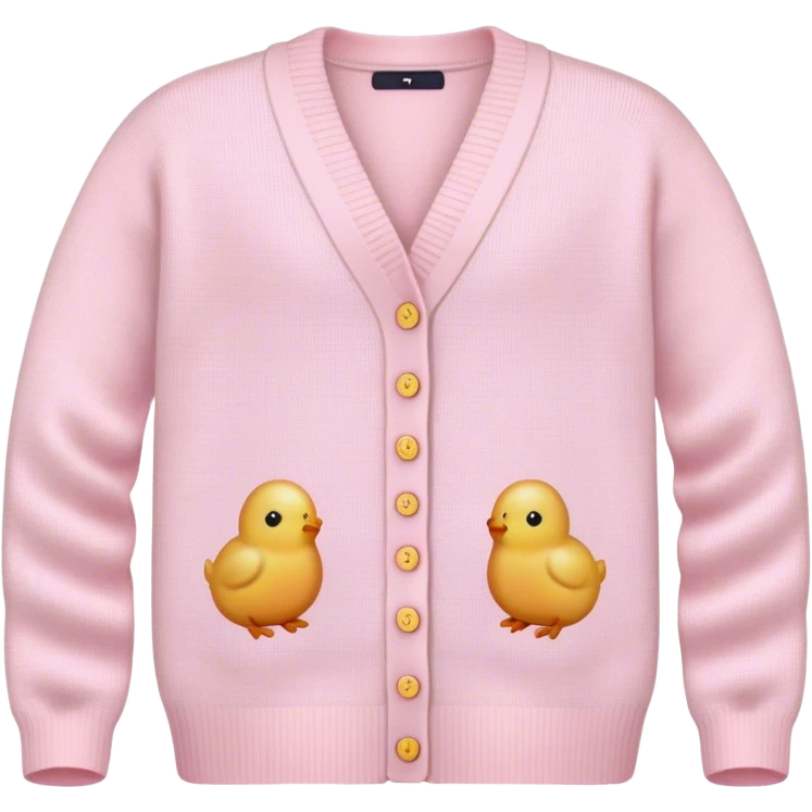 Pastel pink knit Easter cardigan  emoji