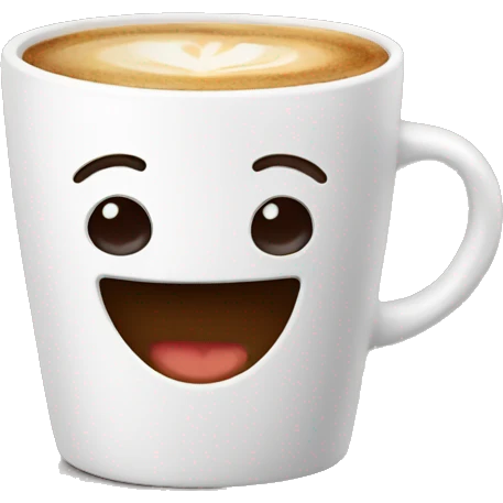 Coffee cup joyful  emoji