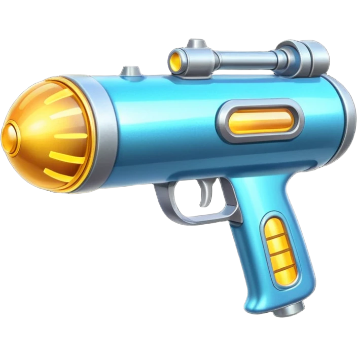 glitter  plasma ray gun emoji