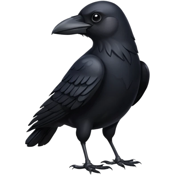 غراب معطين ضهره emoji