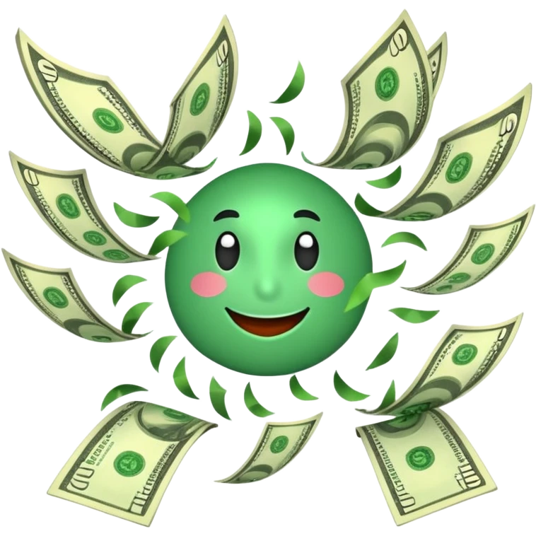 flying money emoji emoji