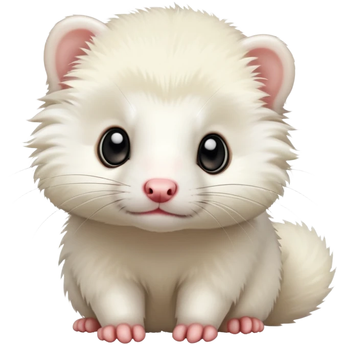White Ferret is ferret emoji