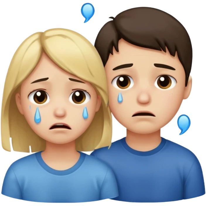 boy and girl heart break emoji