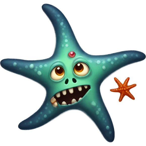 starfish zombie emoji